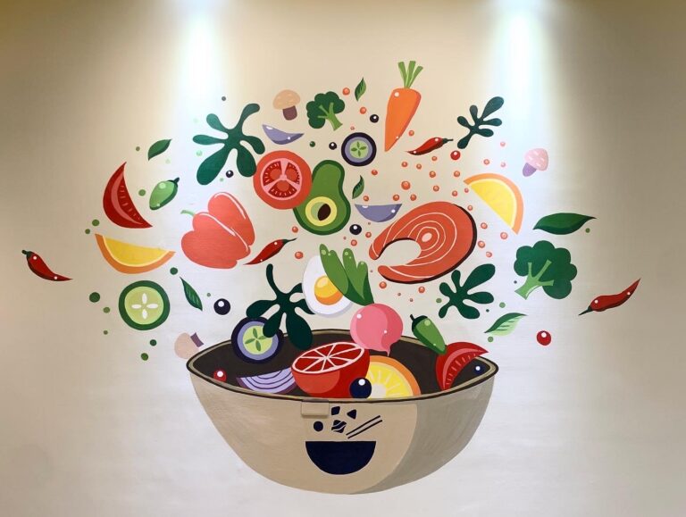 彩碗北平店 壁畫